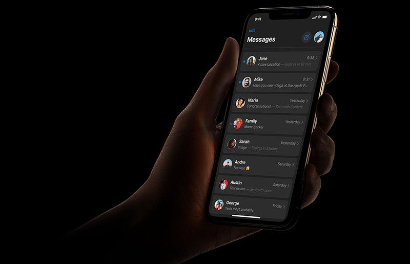 Темный режим на iPhone