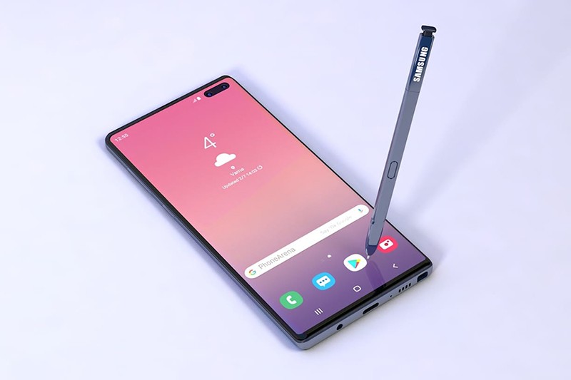Дизайн Galaxy Note 10