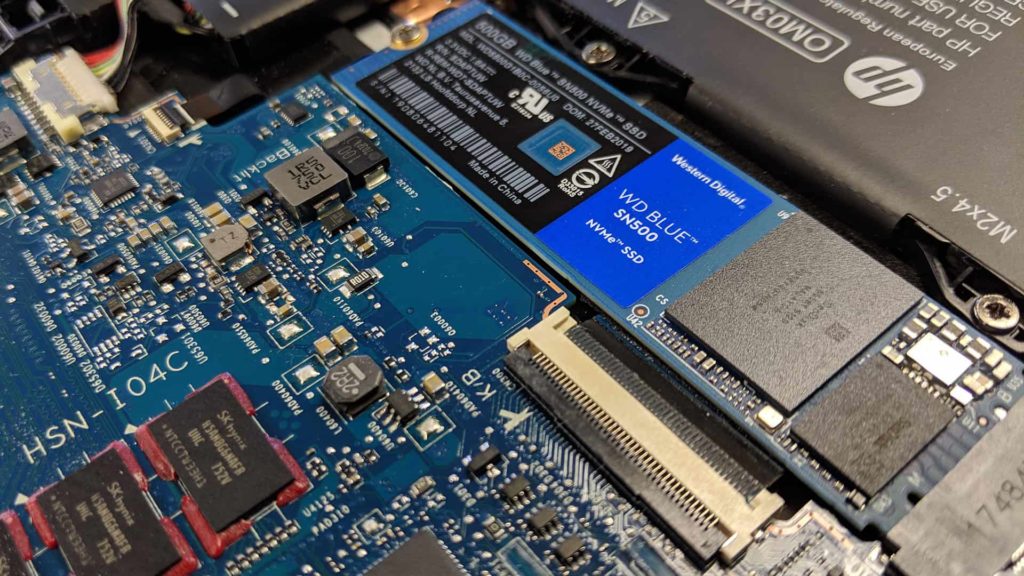 Встроенная WD Blue SN500