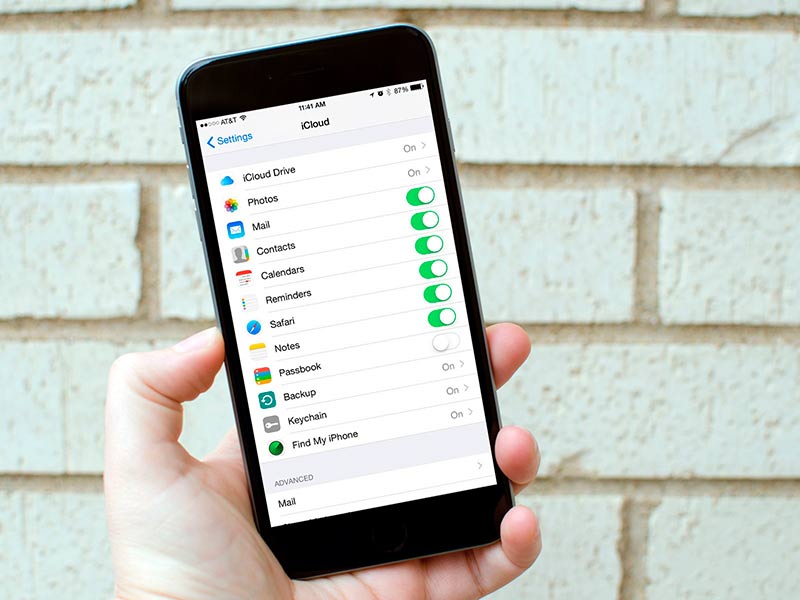 iCloud на телефоне