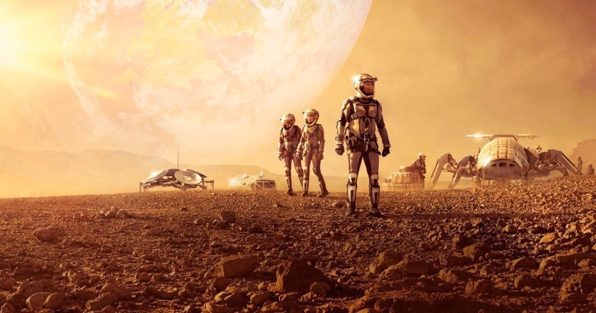 Колонизаторы Марса иллюстрация