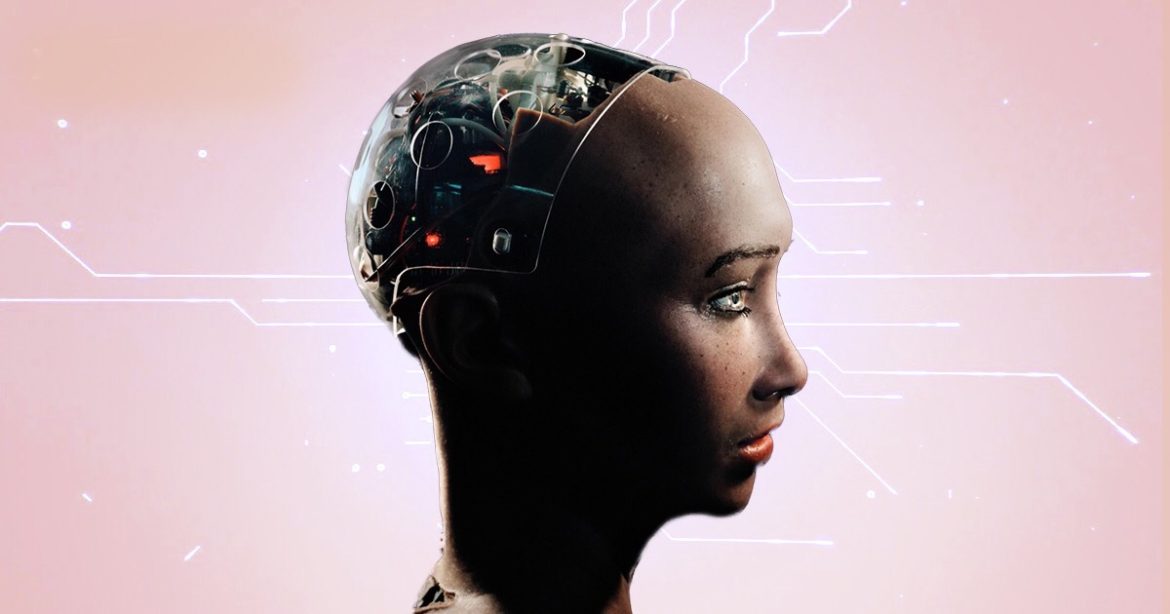 Робот София иллюстрация