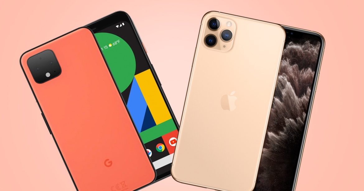 Google Pixel и iPhone фото