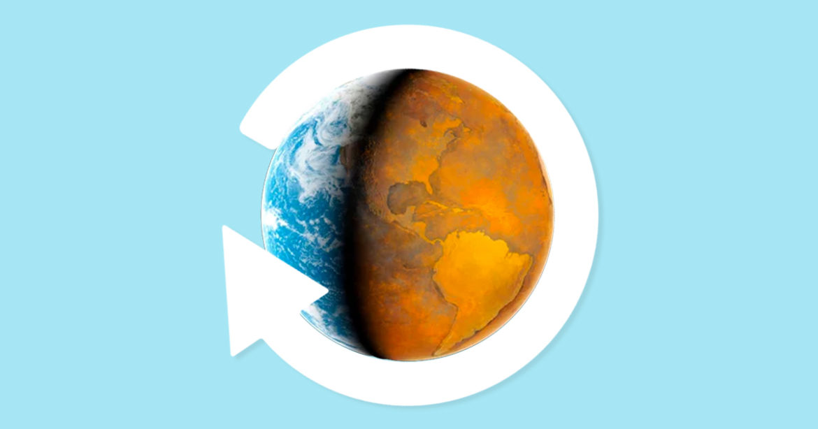 изменение климата на планете иллюстрация