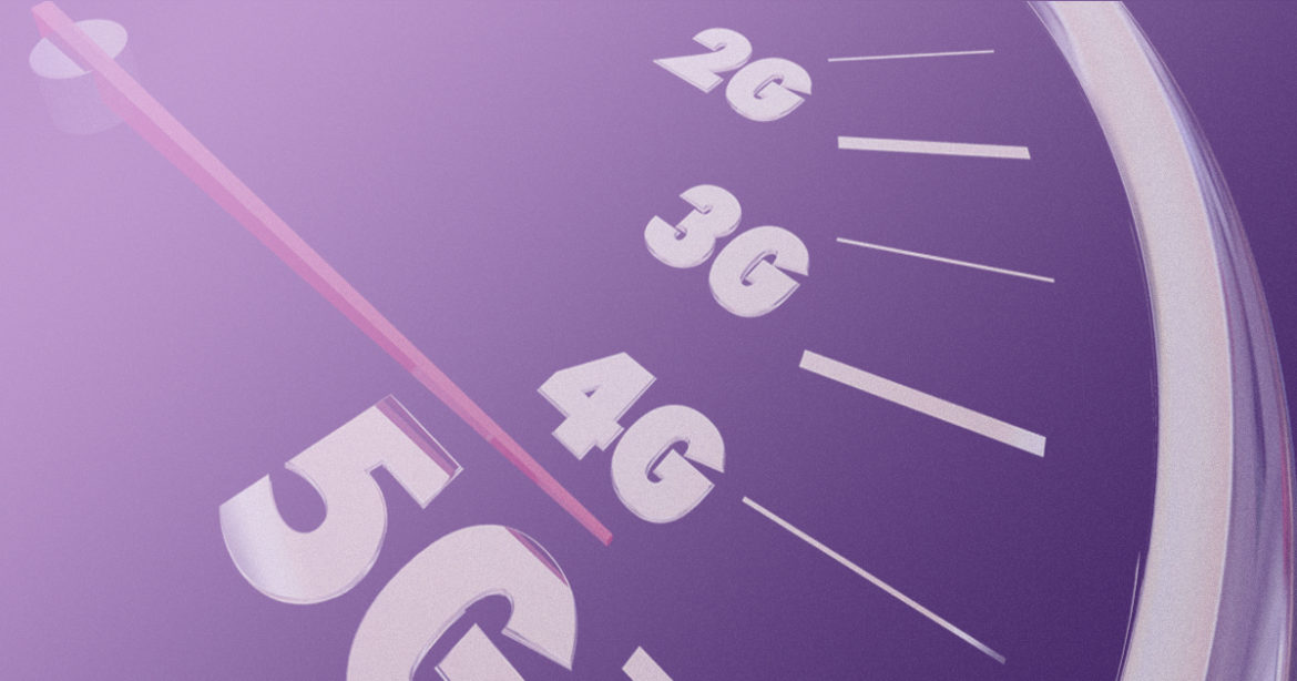 Сети 4G и 5G иллюстрация