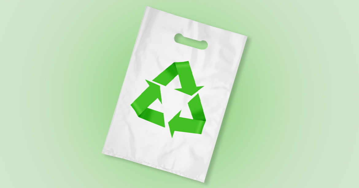 Биоразлагаемые пакеты иллюстрация