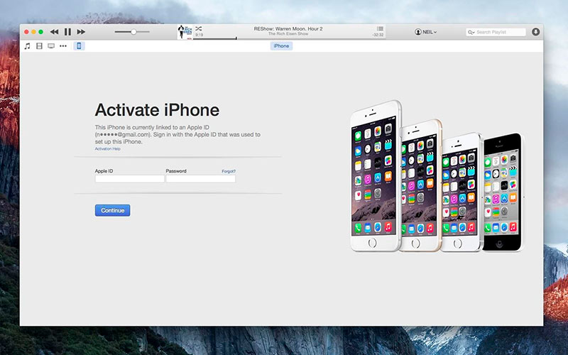 Активация айфона через iTunes фото