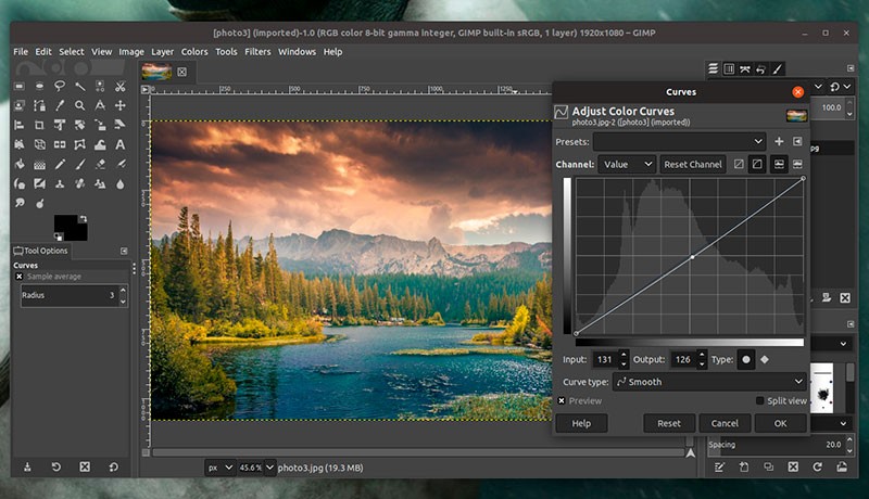 Графический редактор GIMP фото