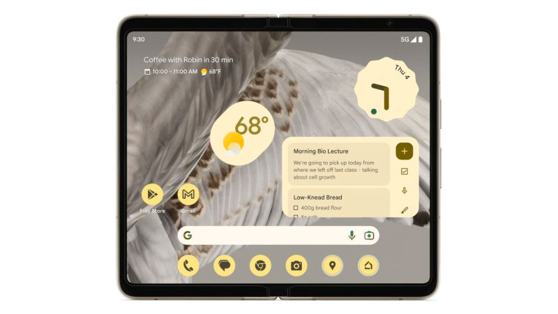 Google Pixel Fold экран